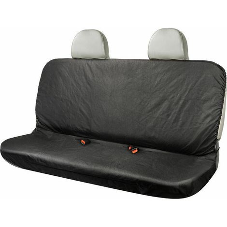 Housse De Siege De Banquette Arriere Impermeable 600D Oxford Noir Coussin De Siege Resistant A L'Eau Protection De Siege Universelle Pour La Plupart Des Voitures Et Camion Suv,Noir (1/5)