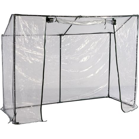 Tomaten Gewächshaus transparent - 200x150x77 - Treibhaus Tomatenhaus Folienzelt