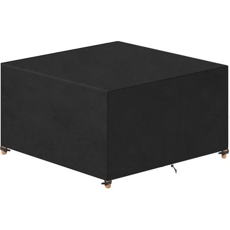 Gartenmöbelabdeckung 60x60x60cm Oxford Schwarz Gartentischabdeckung für Gartenmöbel Wasserdicht Winddicht UV-beständig Kältebeständig (1/5)