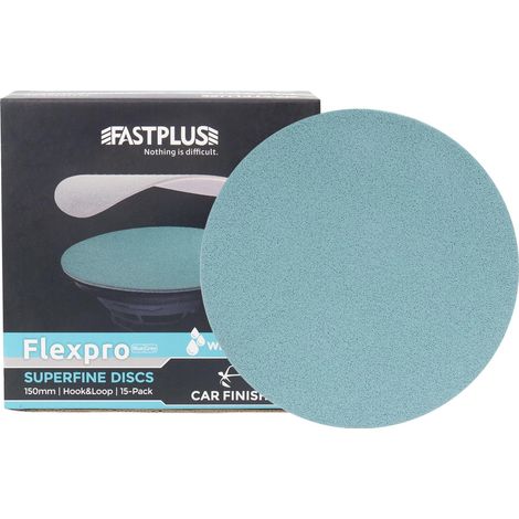 Lot de 15 feuilles abrasives 150 mm - Papier abrasif P5000 - En carbure de silicium - Papier abrasif rond sec et humide - Pour ponceuse excentrique (15 pouces) (1/5)