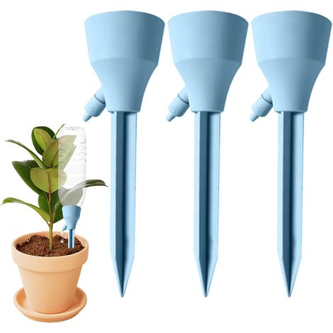 Generico pour les , goutteur Automatique de 3 Pièces, pour les Bouteilles de Vin, Contrôle de l'humidité du Jardin, Accessoire pour le Soin de (1/5)
