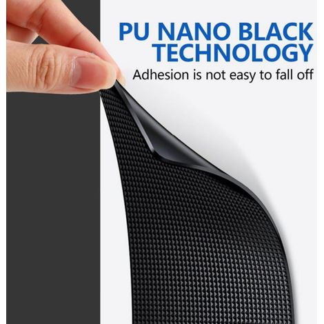 Tapis Antidérapant Voiture - Gel Silicone Lavable Réutilisable Pour Téléphone Clés Lunettes - Lot de 2 (1/4)