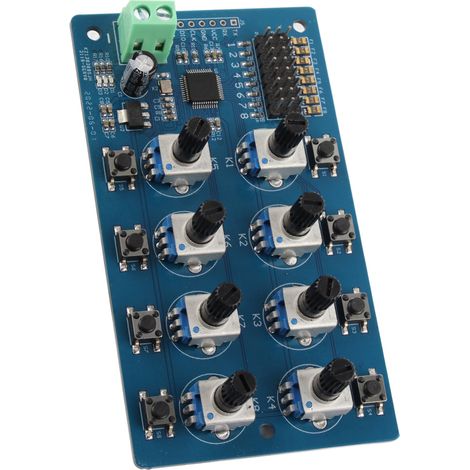 Contrôleur de servo à 8 boutons de précision, contrôleur de direction STM32 intégré avec indicateur LED pour FUTABA (1/5)