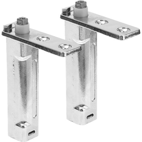 Charnière de Porte de Congélateur en Alliage de Zinc, Lot de 2, Argenté Pièces pour Porte de Réfrigérateur, Placement Précis, Fermeture Automatique, Format Rechange (1/5)