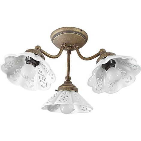 Sapho Vintage - Lampada da soffitto Napoli, 40 W, bronzo MC613 (1/3)