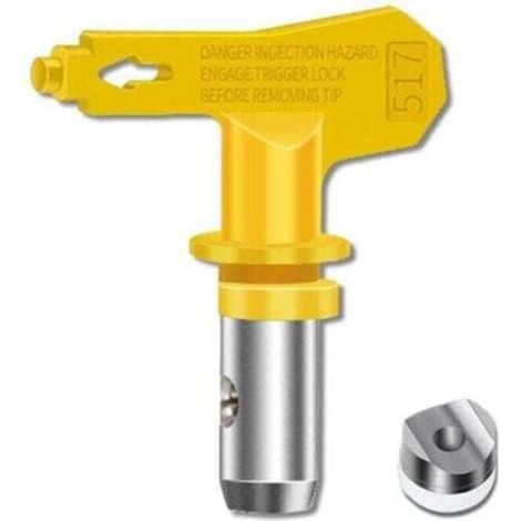 Buse Airless Buse Pistolet Airless Haute Pression et Résistance Thermique Lot de 6 Joints Buses Airless Compatible avec Pistolets à Peinture Graco Titan Wagner etc (Tapez 515.517.519.521.523.525).TRIM