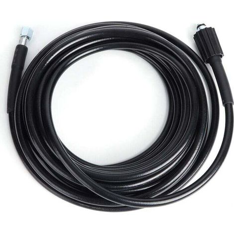 Manguera de alta presión de 10 m, rosca M22 - Manguera para hidrolimpiadoras de alta presión con conector rápido tipo clic para hidrolimpiadoras Kärcher K2 y K3