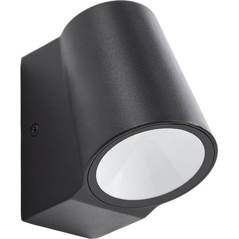 LED-vägglampa utomhus "Illuvia" aus aluminium / grå / zink von Lindby