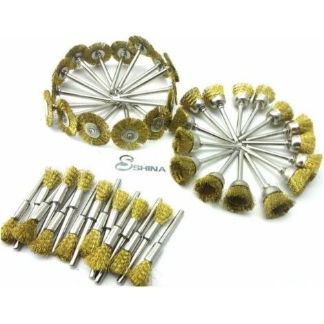45 brosses en fil de cuivre en forme de bol (1/4)