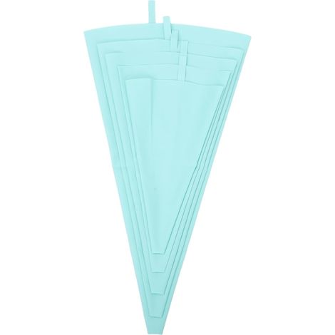 5 Stück Teiliges Silikonbeschichteter Wiederverwendbarer Spritzbeutel für Kuchen und Gebäck (1/5)