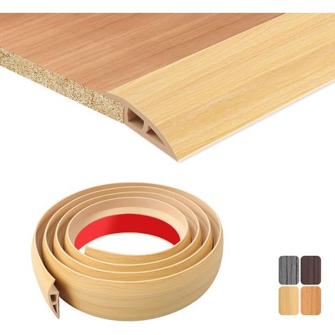 200x 5 Adhesive Threshold Bar Auto-AdhéSif,Flexible Transition Floor Strips AntidéRapant,Pvc Door Threshold Bar Pour Couvrir Les Portes Carrelage Moquette à Carrelage (Bois D’Origine) (1/5)