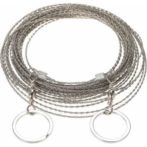 Scie A Fil - Acier Inoxydable - 10 M - Pour Randonnee Camping Plein Air - 1 Unite (1/5)