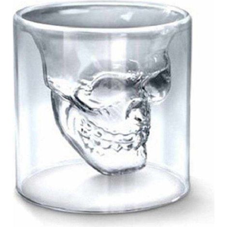 Verre À Shot - Verre À Whisky - Forme De Crâne - En Verre Transparent - 75 ml - Pour Apéritif Ou Décoration (1/5)