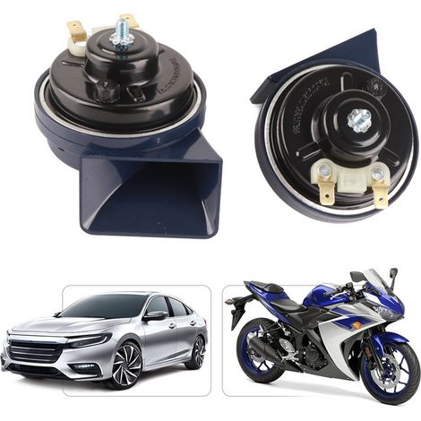 Zweiteiliges Auto-/Motorradhorn, 12V 105dB Zweitonhorn, wasser- und staubdicht für Auto und Motorrad (1/5)