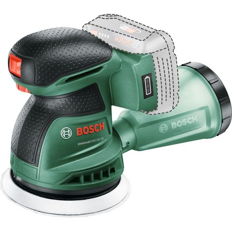 Bosch lijadora excéntrica a batería UniversalOrbit 18V-20 (lijado en madera, superficies barnizadas y pintadas de medianas a grandes diámetro: 125 mm sistema de 18 voltios sin batería) (1/3)