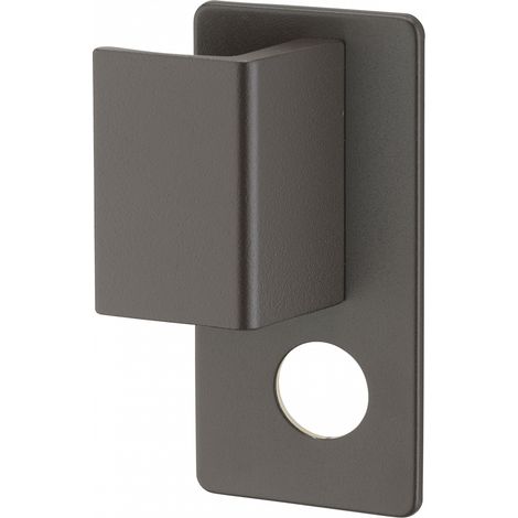 Thirard – Poignée de porte d'entrée A2P – Aileron gauche – Finition marron – Carré 7mm pour sécurité optimale – Pour bois dur
