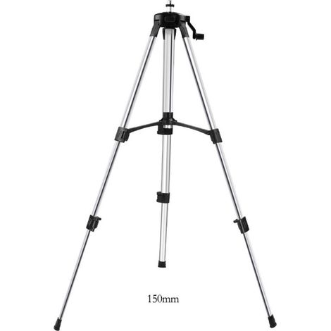 TONCHEAN Niveau laser,Trépied de niveau Laser 1.5M hauteur réglable épaissir le support de trépied en aluminium pour trépied à nivellement automatique
