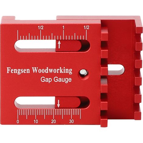 Mini Règle à Dents pour Menuiserie - Jauge de Profondeur en Alliage d'Aluminium (1/5)
