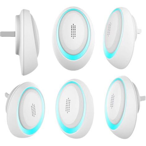 Anti Moustique Ultrason Prise, Ultrason Souris Mouche 6 Paquets, Appareil Repulsif Souris Efficace pour Repousser Les Rats, Les araignées, Les moustiques, Les Souris, Les cafards (1/4)