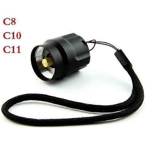 Ensemble interrupteur arrière de lampe torche C8 Q5 noir de haute qualité, accessoires pour lampe torche, kit d'accessoires à monter soi-même (1/5)