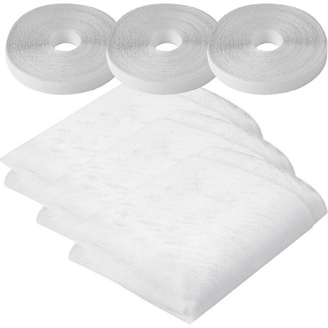 Lot de 3 moustiquaires pour fenêtres, moustiquaire de fenêtre à monter soi-même (1/5)