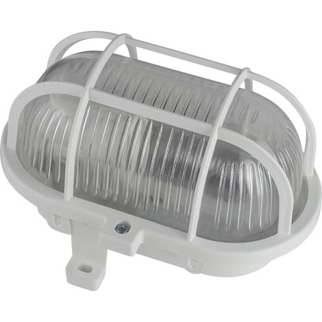 as - Schwabe Deckenleuchte Weiß E27 60W IP44 (1/2)