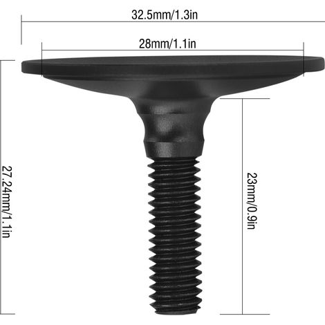 Bouchon supérieur de potence pour jeu de direction de VTT, compatible avec les tubes de fourche de 28,6 mm (noir) (1/5)