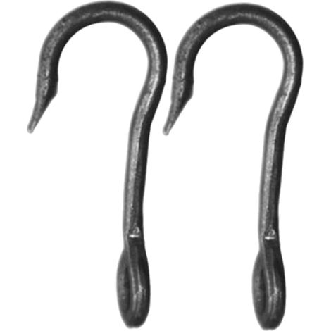 Crochets Suspendre Robustes en Fer pour Jardin, Support de Charge Lourde, Installation Facile, Lot de 2 Pièces Argentés, Accessoires Essentiels pour Quincaillerie (1/5)