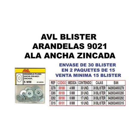 Arandela DIN 9021 - M6
