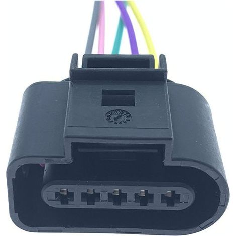 1J0973705 fits the 5-pin connector of the air flow meter and steering box of the new Volkswagen Audi C7. 1J0 973 705 -- Single connector.