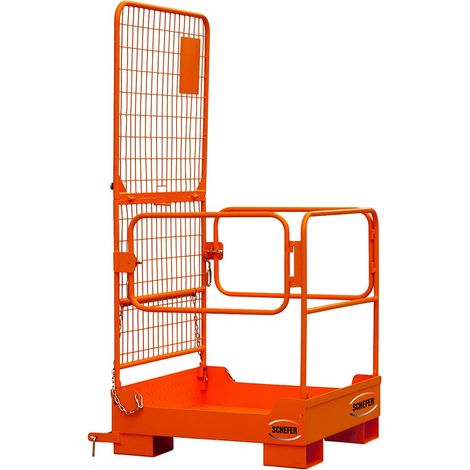 Arbeitsbühne Personenkorb Gabelstapler 100x100 cm 2 Personen Staplerbühne 300 kg