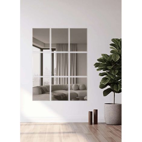 ROSI Specchio da Parete Cornice Liscia 30x40 cm Montabile Verticale/Orizzontale (1/3)