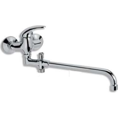 Novaservis Metalia 55 - Wand-Wannenbatterie ohne Zubehör 100 mm, Chrom 55037/1,0