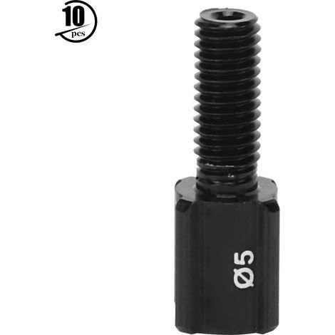 10 Vis M6 de Réglage pour Dérailleur et Frein de Vélo de Route RC122 Noir (1/4)