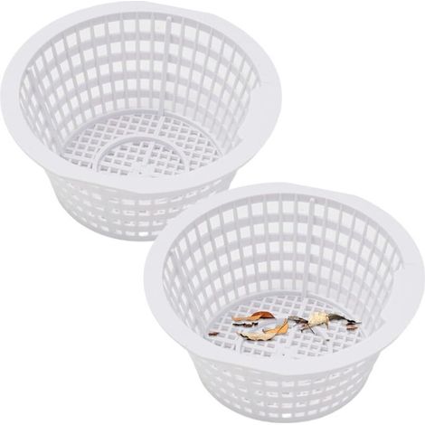 Panier de Piscine, Panier de Pool 2pcs Filtre baignade baignade écumoire Robuste pour Les Feuilles et Les débris Nettoyage Efficace