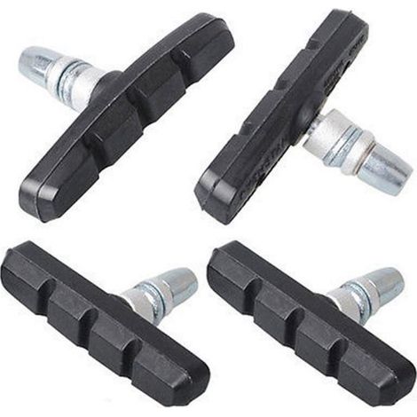 Juego de pastillas de freno para bicicleta, 2 pares (4 piezas) Pastillas de freno V universales de 70 mm, bicicletas plegables bicicletas turismo (1/4)