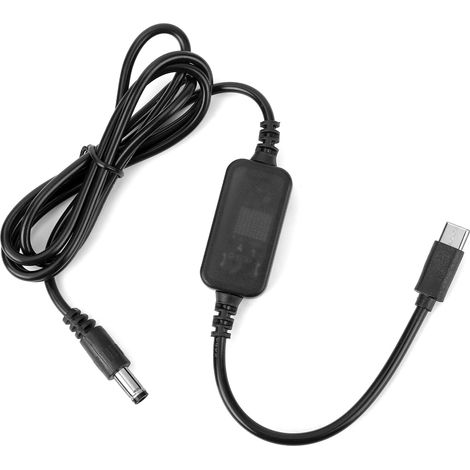 Adaptateur d'Alimentation USB pour Caméra Voiture Bébé, Adaptateur Câble C Cuivre Durable Caméra Voiture Bébé Accessoires Pratiques Véhicule Prend Charge Port Allume-Cigare Uniquement(Noir) (1/5)