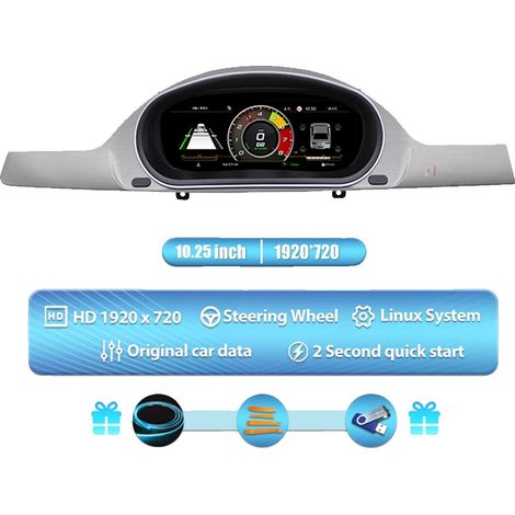 Cuadro de instrumentos digital LCD, compatible con VW Passat B6 B7 CC 2007-2011, pantalla de 10,25 pulgadas, instalación plug and play, para Passat B6 B7 CC (1/2)