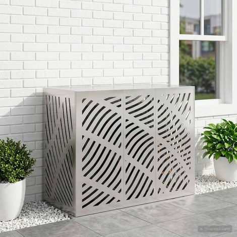 vidaXL Funda para Aire Acondicionado Plateado 110 x 50 x 80 cm (1/5)