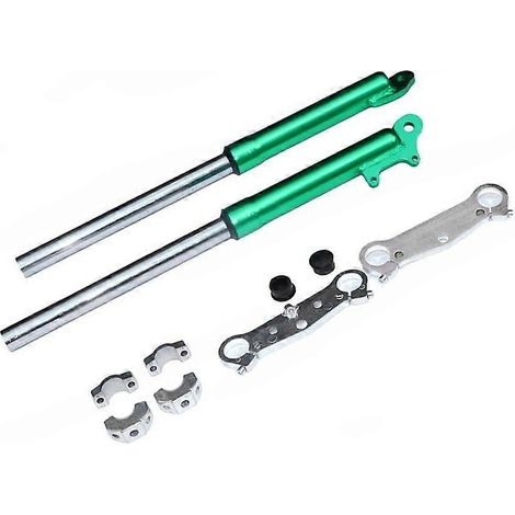 Fourche avant de moto 510 mm, amortisseur 25 mm pour mini-motos 2 temps 47 cc et 49 cc, type pocket bike/dirt bike. (1/5)