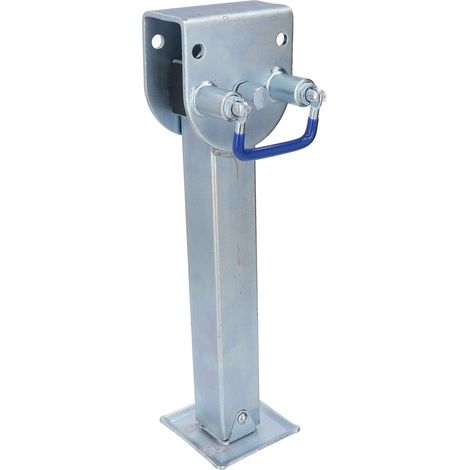 Teleskop-Stabilisierungsstütze 440–690 mm für Wohnwagen, Wohnmobile, Reisemobile, 2000 kg Tragkraft, einziehbarer, verzinkter Eisenfuß, robuste Anhängerstütze (1/5)