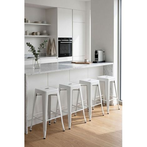 Packs Taburetes Altos - Pack 4 Taburetes Torix Basic Altos - Blanco (1/4)