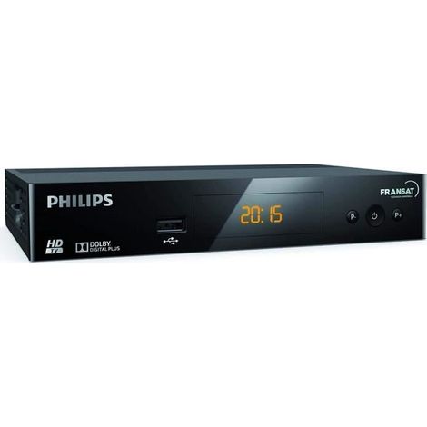 PHILIPS - Récepteur satellite HD FRANSAT DSR3031F – Noir