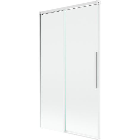 Mexen Rox Duschabtrennung Badewanne 2-flügelig verschiebbar 100 x 150 cm, transparent, weiß - 8C9-100-001-20-00