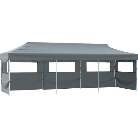 vidaXL Carpa de fiestas pop-up plegable con 5 paredes antracita 870x291x315 cm (1/5)