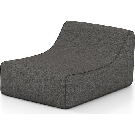 COSTWAY Poltrona Gonfiabile Lounge, Divano Pigro Ergonomico con Copertura Rimovibile e Base Antiscivolo, Divano ad Aria Portatile a Forma di L per Soggiorno, Camera da Letto e Ufficio (Grigio) (1/5)