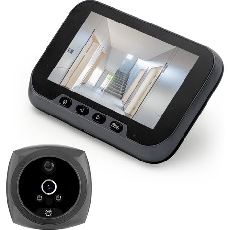 Visiophone Numerique 4,5 Pouces 1080p avec Camera et Detection Humaine 135°, Sonnette Video sans Fil 3800mAh (1/5)