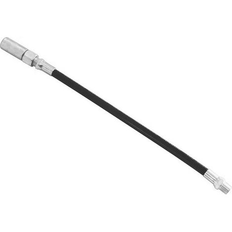 Tuyau Fouet Graisse - 33,5 cm - Raccords NPT 1/8 Pouces Mâles - Pression de Travail 4500 PSI - Pour Piston à Graisse - 1 Pièce (1/5)