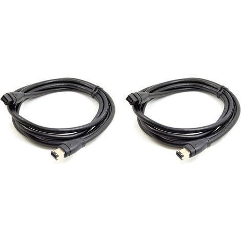 2 câbles données FireWire IEEE 1394B 9 broches vers 6 broches 800 Mbps 1.8m (1/5)