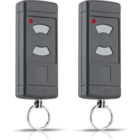 Mini-Garagentoröffner-Fernbedienung mit 2 Tasten HSE2-40, kompatibel mit Hörmann 40,685 MHz grauen Tasten HSM2-40, HSM4-40, HSE2-40, HSE4-40, HS2-40, HS4-40 (2er-Pack) (1/5)